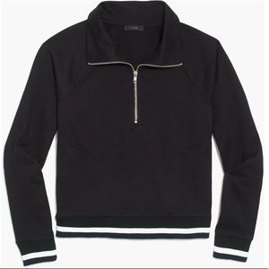 Cropped Quarter Zip Sweatshirt